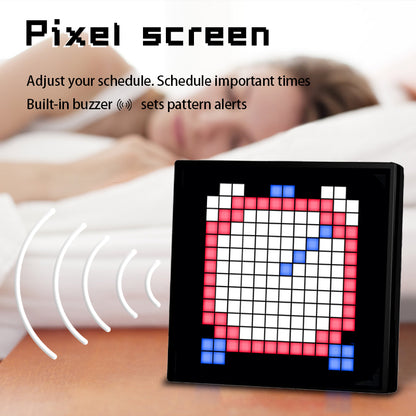 Miootly 16x16 LEDS Pixel Art  Programmable Social Media Counter 7.9-Inch Display