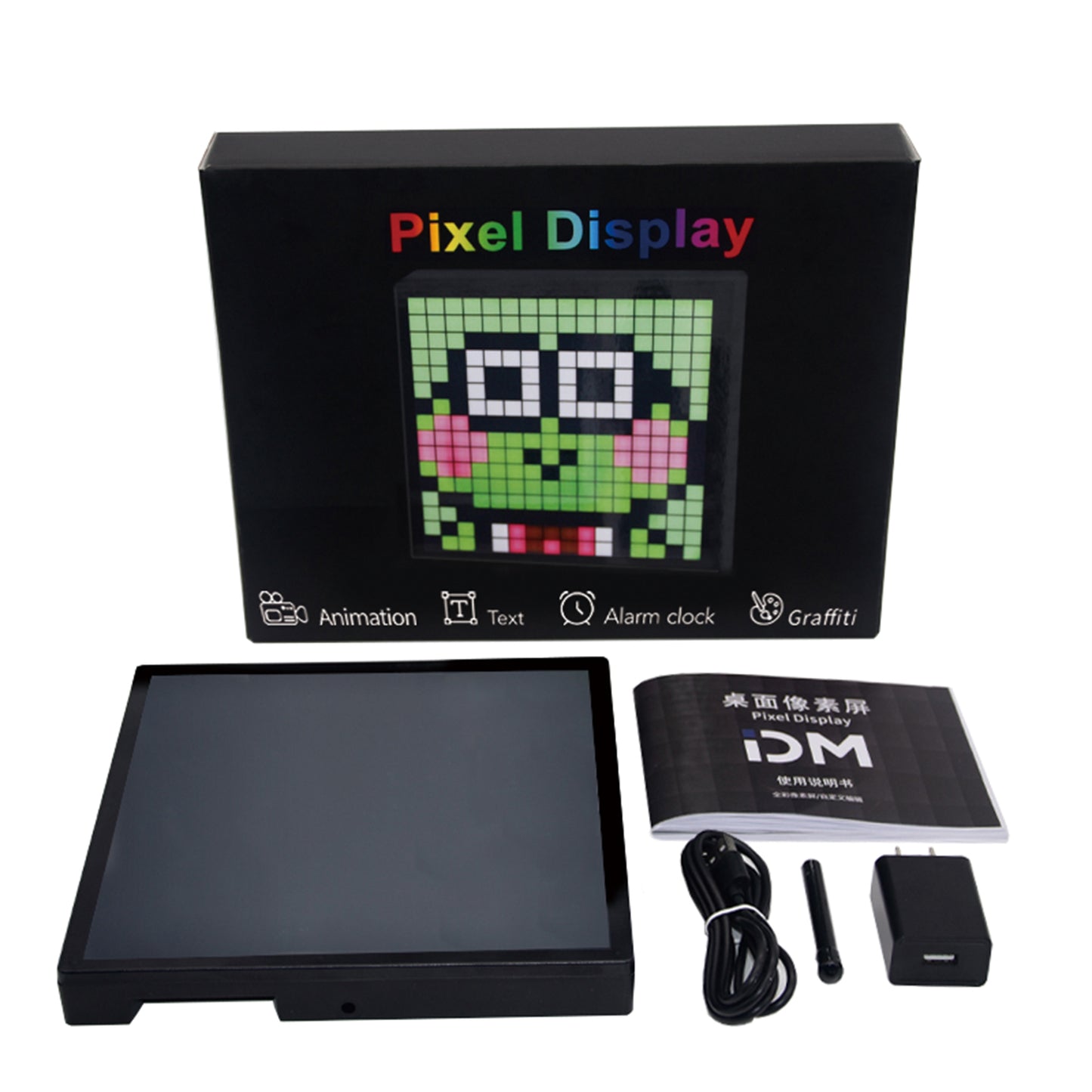 Miootly 16x16 LEDS Pixel Art  Programmable Social Media Counter 7.9-Inch Display