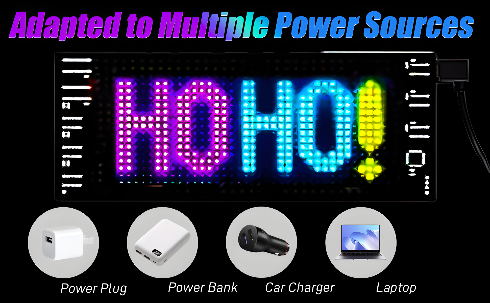 Miootly RGB Led Matrix Pixel Panel 16*96 LEDS
