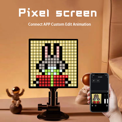 Miootly 16x16 LEDS Pixel Art  Programmable Social Media Counter 7.9-Inch Display