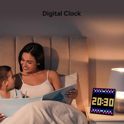 Miootly 32x32 LEDS Pixel Art  Programmable Social Media Counter 7.9-Inch Display