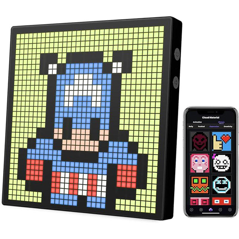 Miootly 32x32 LEDS Pixel Art  Programmable Social Media Counter 7.9-Inch Display