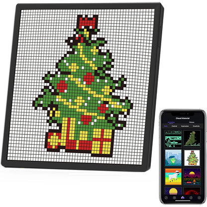 Miootly 64x64LEDS Pixel Art  Programmable Social Media Counter 10.23-Inch Display