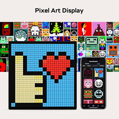 Miootly 32x32 LEDS Pixel Art  Programmable Social Media Counter 7.9-Inch Display