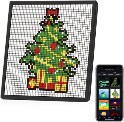 Miootly 64x64LEDS Pixel Art  Programmable Social Media Counter 10.23-Inch Display