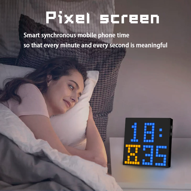 Miootly 16x16 LEDS Pixel Art  Programmable Social Media Counter 7.9-Inch Display