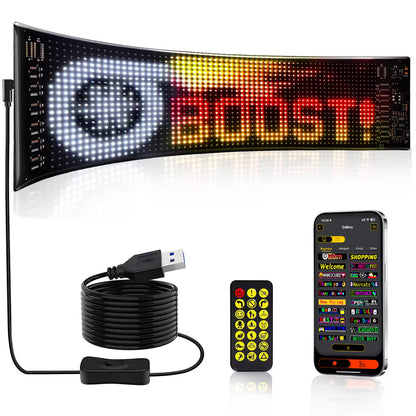 Miootly RGB Led Matrix Pixel Panel 16*64 LEDS Front view