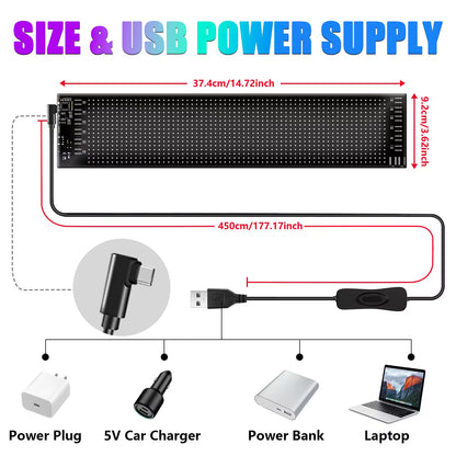 Miootly RGB Led Matrix Pixel Panel 16*64 LEDS Detailed view