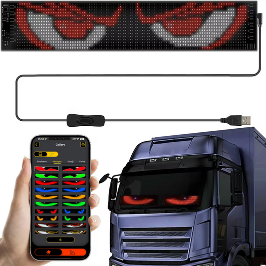 Miootly RGB Led Matrix Pixel Panel 1696 LEDS Front view