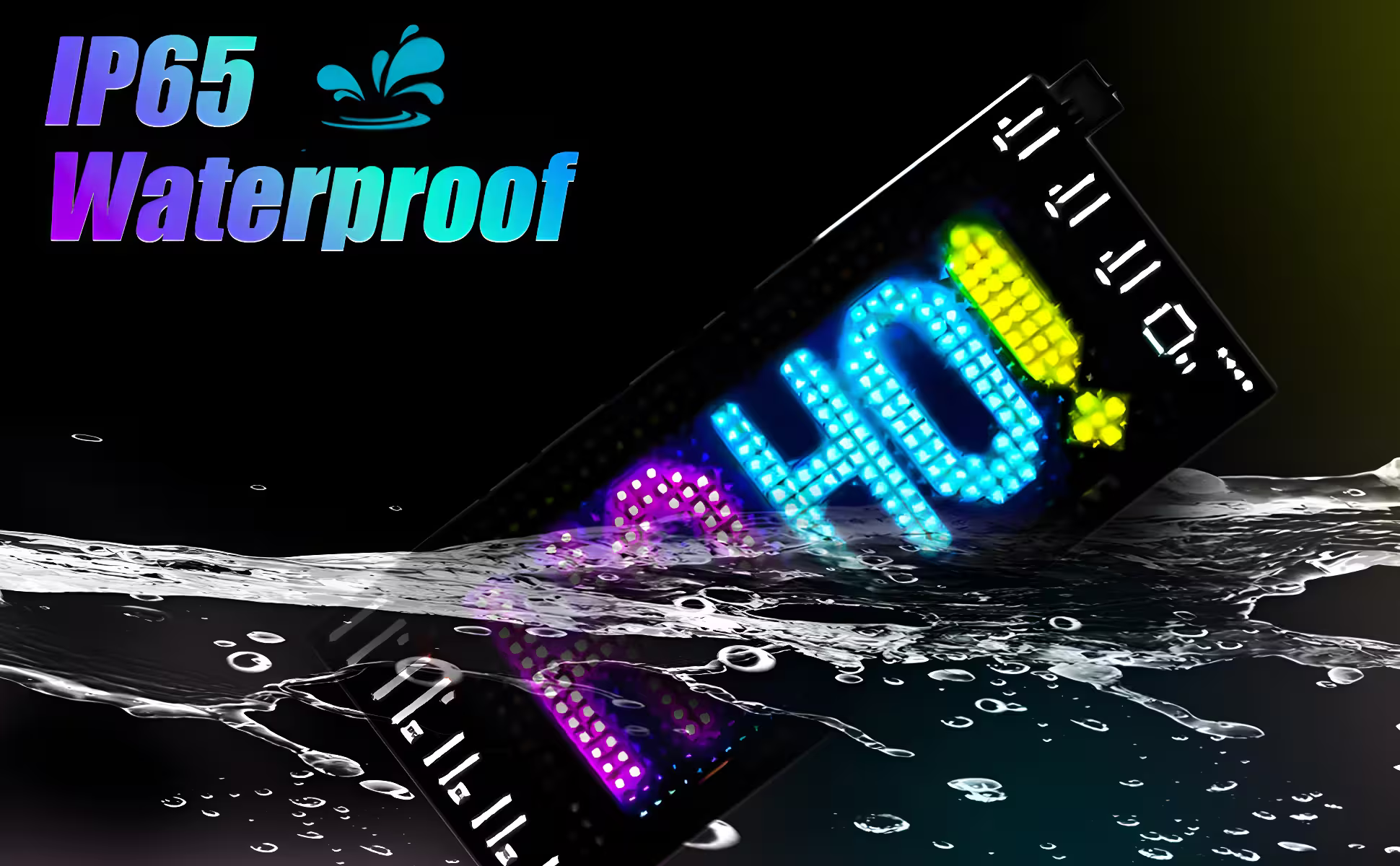 Miootly RGB Led Matrix Pixel Panel Plus 16*96 LEDS Functional view